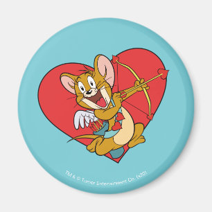 Íman Jerry Mouse vestido de Namorados Cupido