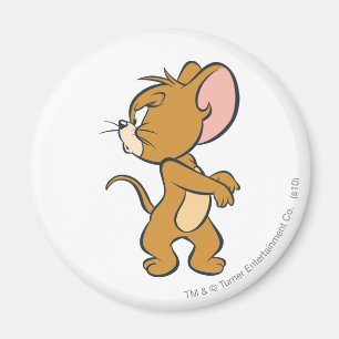 Íman Jerry que olha irritado para trás