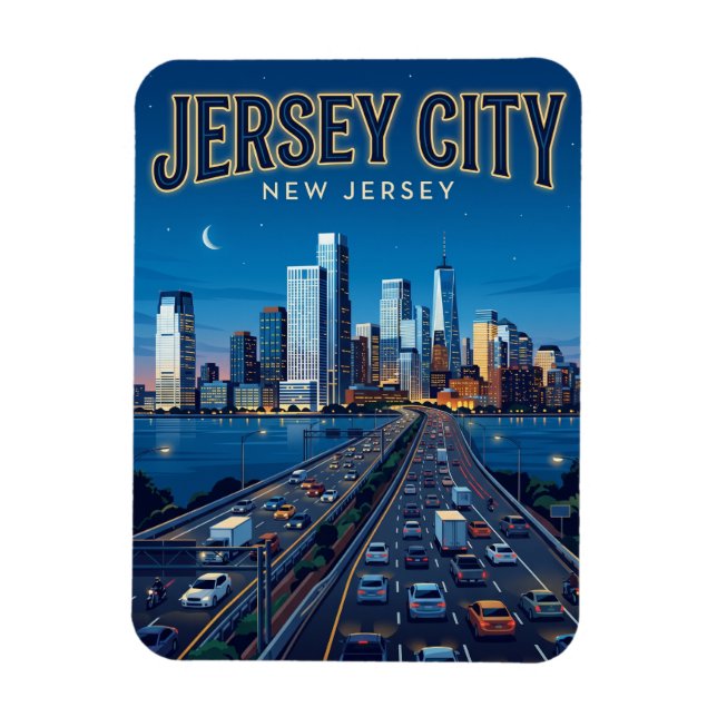 Íman Jersey City Nova Jérsei (Vertical)