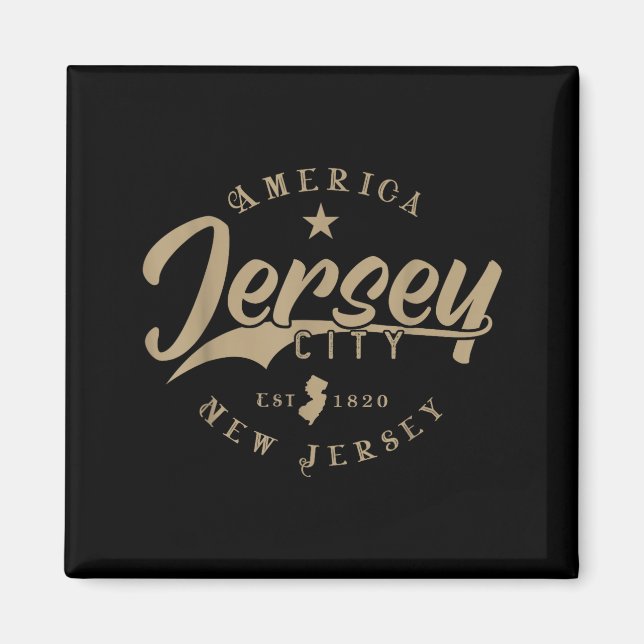 Íman Jersey City _ Nova Jersey  (Frente)