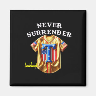 Íman Jersey Nunca Rende Vint Pro Trump Diversão De Base