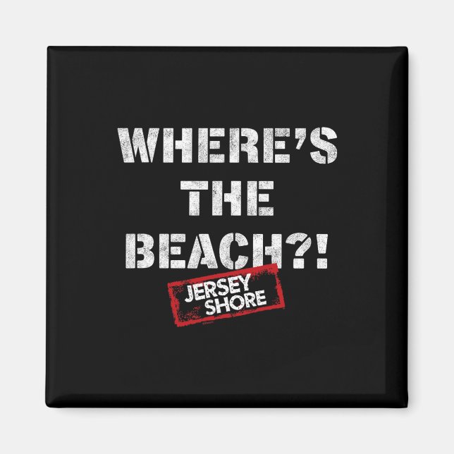 Íman Jersey Shore - Onde fica a Praia  (Frente)