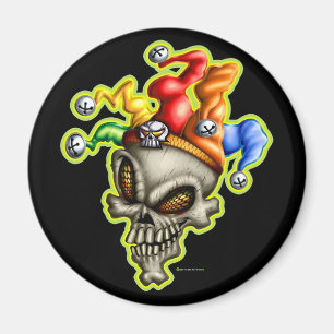 Íman Jester Skull Magnet
