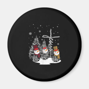 Íman Jesus ama Jesus Faith Hope Love Snowman