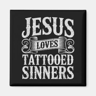 Íman Jesus Ama Pecadores Tatuados Fé Cristã Tatuada