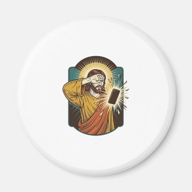 Íman Jesus Cegando Máximo Brilho do Telefone Meia-Noite (Frente)