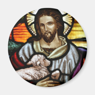 Íman Jesus como o bom retrato pastor