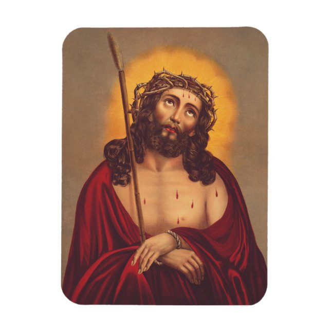 Íman Jesus Coroado de Espinhos Arte Dolorosa (Vertical)