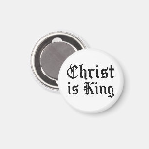 Íman Jesus Cristo é Rei Arte Grunge Gothic Blackletter