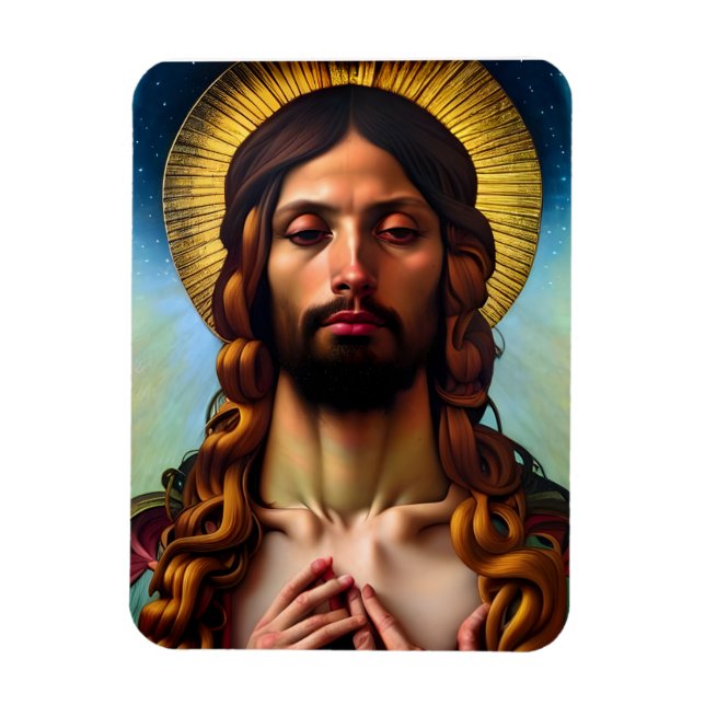 Íman Jesus Cristo Moderno Renascentista Magnet (Vertical)