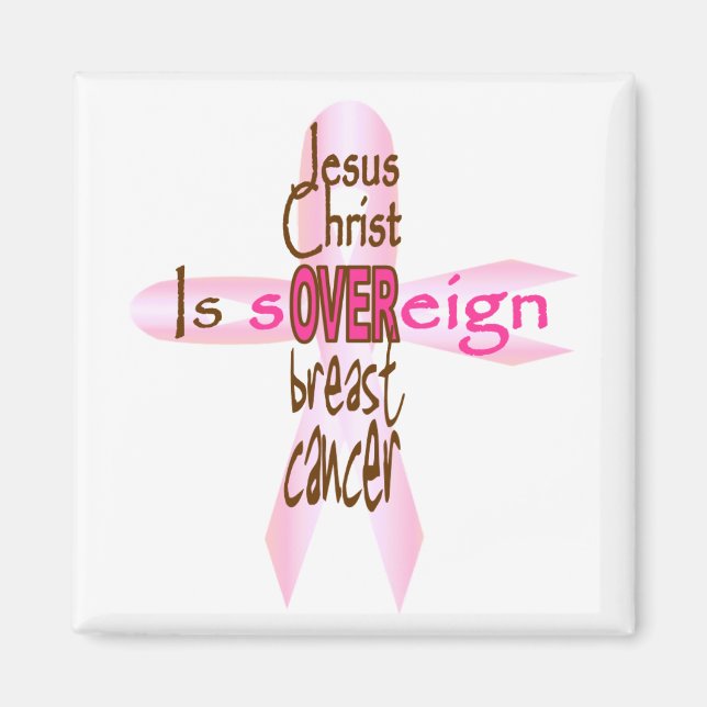 Íman Jesus Cristo Soberano Sobre Cancer Da Mama (Frente)