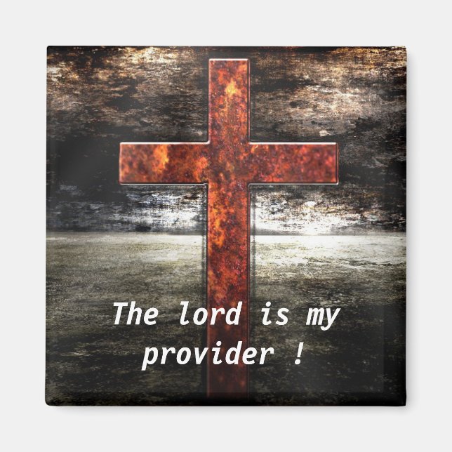 Íman Jesus Cruz com Escritura de Bíblia (Frente)