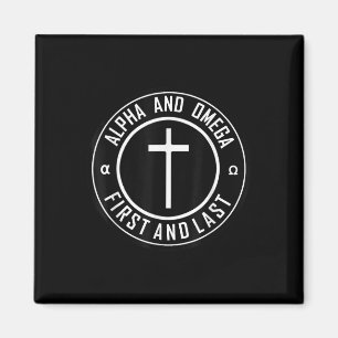 Íman Jesus Cruzando Círculos Engraçado Alfa E Ômega - P