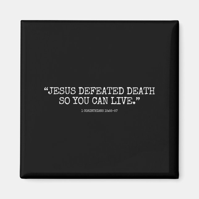 Íman Jesus Derrotou a Morte Para Você Poder Viver 1corí (Frente)
