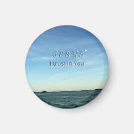 Íman Jesus & Dove Peaceful Christian Sky Inspiration