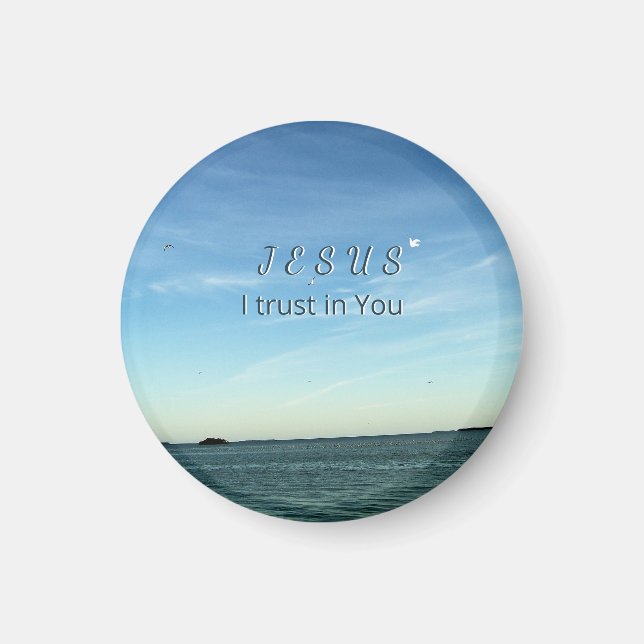 Íman Jesus & Dove Peaceful Christian Sky Inspiration (Frente)