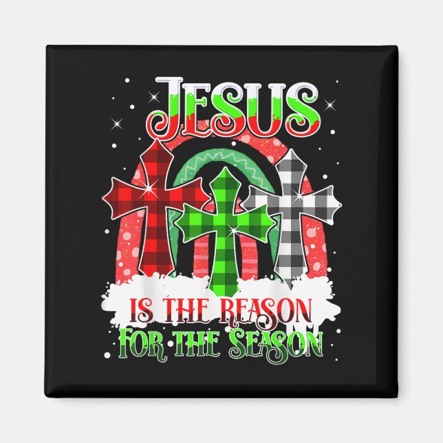 Íman Jesus É A Razão Da Temporada Arco-Íris Natal (Frente)