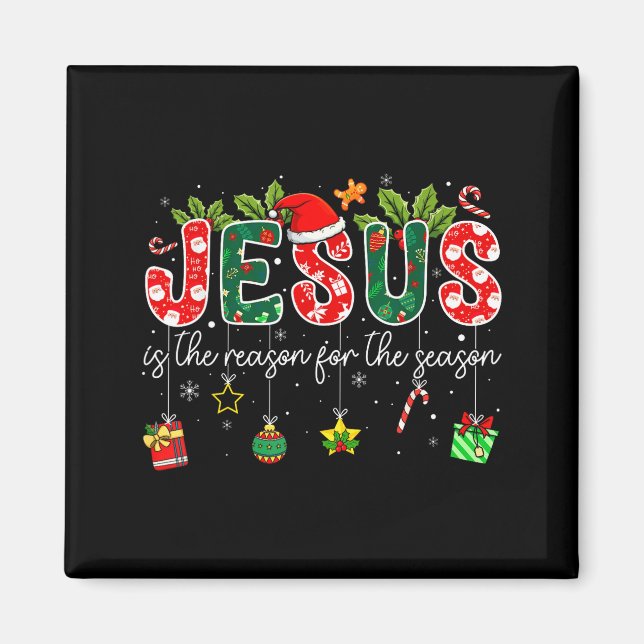 Íman Jesus É a Razão da Temporada de Natal Chris (Frente)