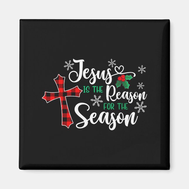 Íman Jesus É a Razão da Temporada de Natal Chris (Frente)