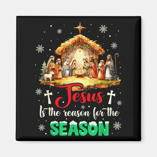 Íman Jesus É a Razão da Temporada Fé Cristã (Frente)