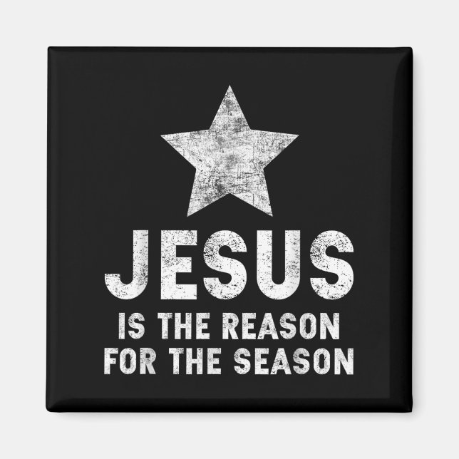 Íman Jesus É a Razão da Temporada Fé Cristã (Frente)