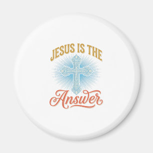 Íman Jesus É a Resposta Desenho Vetorial Cruz Cristã_