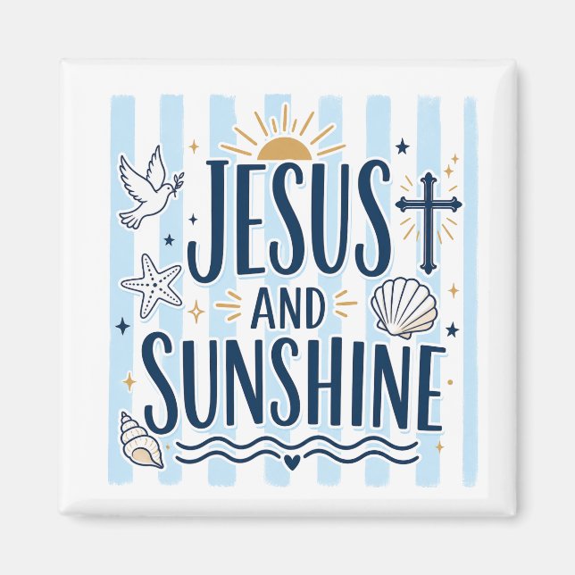 Íman Jesus e Ímã de Sol (Frente)