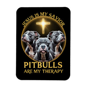 Íman Jesus É Meu Salvador Pitbulls É Minha Terapia Engr