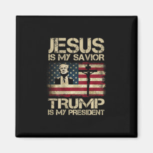 Íman Jesus É Meu Salvador Trump É Meu Presidente Bandei