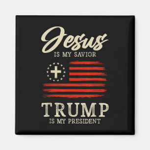 Íman Jesus É Meu Salvador Trump É Meu Presidente Bandei