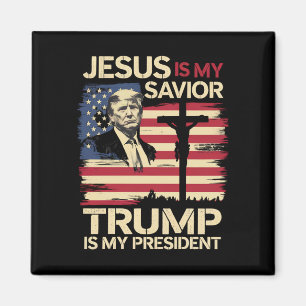 Íman Jesus É Meu Salvador Trump É Meu Presidente Bandei
