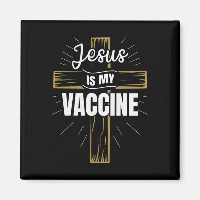 Íman Jesus é minha vacina, fé cristã (Frente)