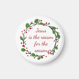 Íman "Jesus é o motivo da temporada" Holly Design