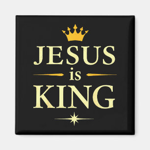 Íman Jesus É Rei _ Design de Fé Cristã