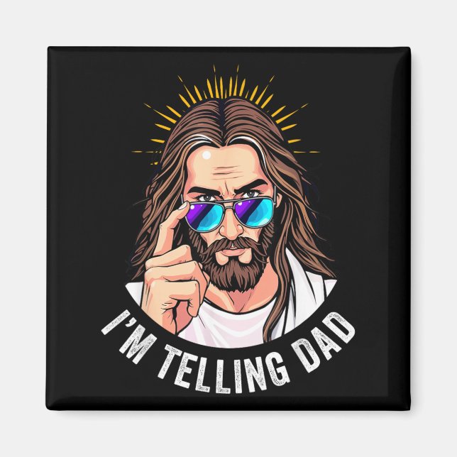 Íman Jesus engraçado estou contando ao papai (Frente)