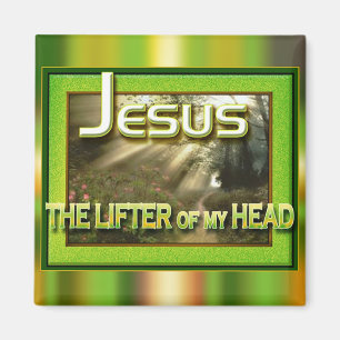 Íman "Jesus - halterofilista de minha cabeça" por