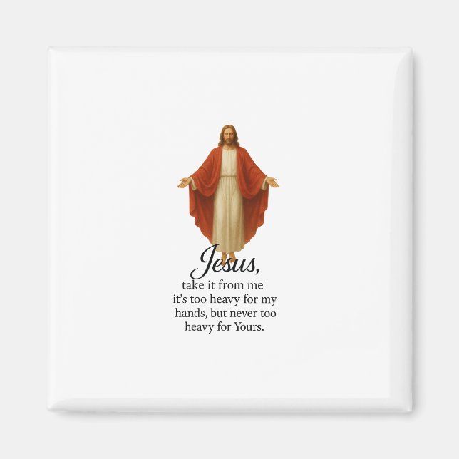 Íman Jesus in Red and White (Frente)