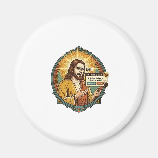 Íman Jesus Irritante Atualização de Software Pop Up Hum (Frente)