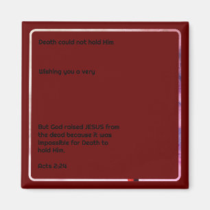 Íman JESUS IS RISEN Christian Páscoa Favor