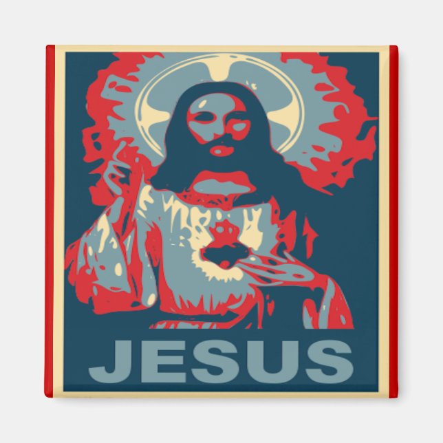 Íman Jesus Magnet (Estilo Obama) (Frente)