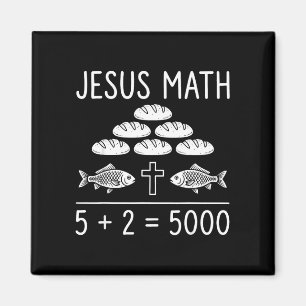 Íman Jesus matemática 2 peixes 5 pães alimenta os 5000 