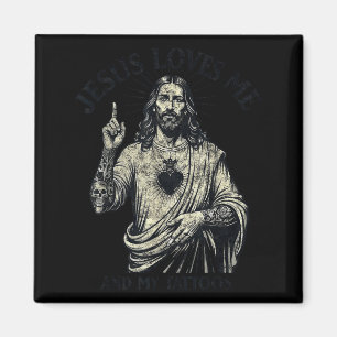Íman Jesus Me Ama E Minhas Tatuagens Cristão Tatuado T