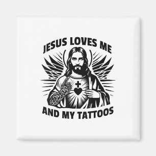 Íman Jesus Me Ama E Minhas Tatuagens Engraçadas Dizendo