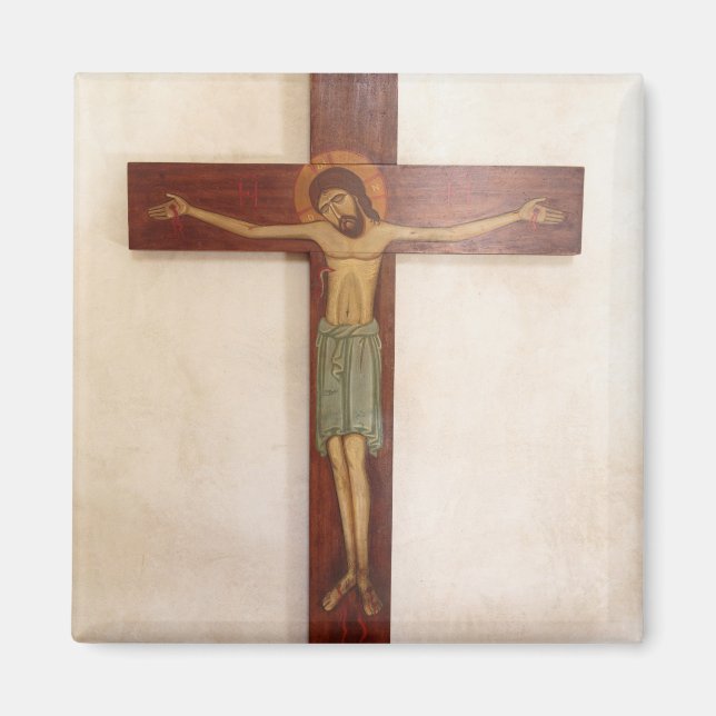 Íman Jesus na Cruz Arte (Frente)