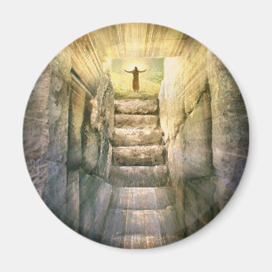 Íman Jesus na ressurreição da Páscoa de tumba vazia