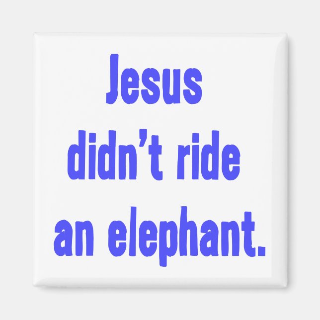 Íman Jesus Não Montou Elefante (Frente)