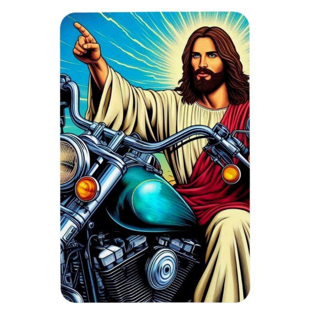 Íman Jesus num ímã de bicicleta! (Vertical)