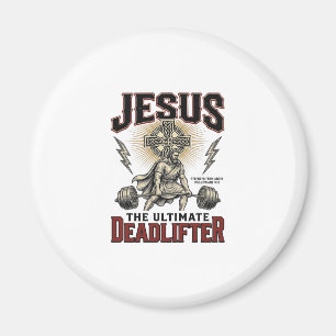 Íman Jesus O Levantador de Peso Definitivo Camisa Crist
