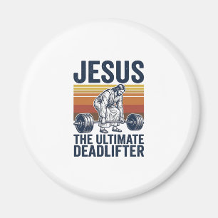 Íman Jesus O Levantador de Peso Definitivo Camiseta de 