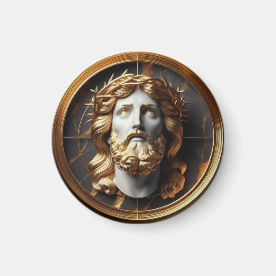 Íman Jesus olhando para os céus com o Encontro Divino